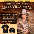¡FOTO CON LA JEFA! + PLAYERA + GORRA -  ELIZABETH, NJ - Alicia Villarreal